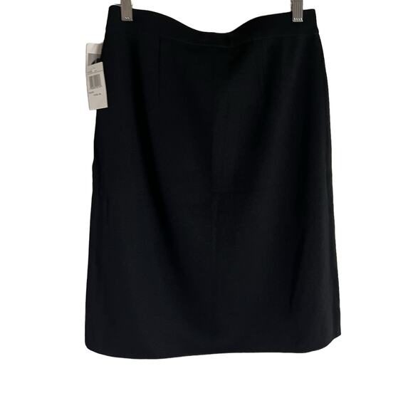 Exclusively Misook Black Acrylic Straight Knit 22” Pencil Skirt Size Small - Picture 10 of 12